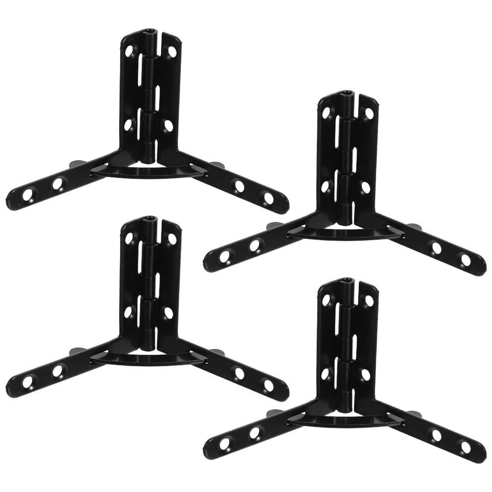 Black Iron Jewelry Chest Hinges For Home Material 4Pcs 3162458365913