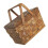 Grocery Basket Coffee Wood 1set 5