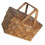 Grocery Basket Coffee Wood 1set 1