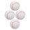 Indoor Baseballs Training Balls White 4pcs 9