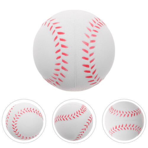 Indoor Baseballs Training Balls White 4pcs 2