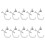 10pcs Hanging Hooks Durable Stage Light Clamps Light Clamps Gl 6