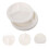 20Pcs White Bagasse Divided Eco-Friendly 4