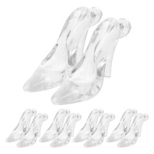Pcs Shoes High Heels Pendant Baby 2.80x2.10x1.20cm Transparent