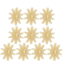 10St Mini Plastic Tandwiel Voor Gumball Machine Reparatie Wit