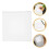 6 Pcs Mini Canvas Frame Child 10.00x10.00x1.50cm White 10