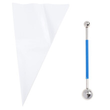 20 Pcs Cement Pointing Bag Stainless Steel Piping Sealer Pouch