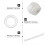 1 Set Curtain Rope Practical Curtain Wire Plastic Window With Rings 7