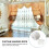 1 Set Curtain Rope Practical Curtain Wire Plastic Window With Rings 10