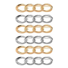 6Pièces Pinces Métal Zinc Pour Pantalon Clip Réglable Ceinture Femme