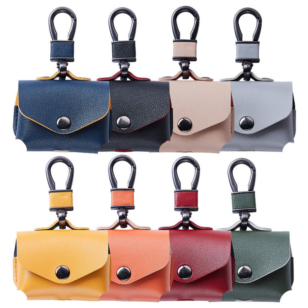 Leather Earphone Protector With Metal Buckle For Airpods Pro Pink 3162458329045