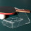 Raindrops Pingpong Paddle Stand Clear Display 1pack 5.9x3.5x2.8in 10