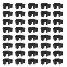Mlins 80 Pcs Safety Clip For Dog Cage Wire Crate Latch Lock Black