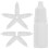 Worgeous Saline Dropper Bottle Dropper Bottles White 10pcs 11