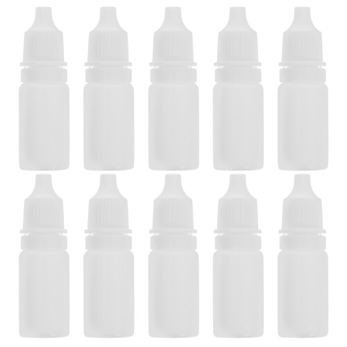Worgeous Saline Dropper Bottle Dropper Bottles White 10pcs