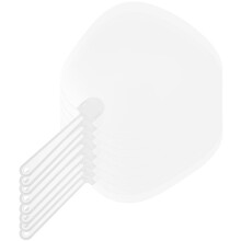 8pcs Holding Fan For Decoration Transparent Pvc Round Shape