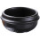 Round Ceramic Cookware For Home Cooking Even Heating Black 1