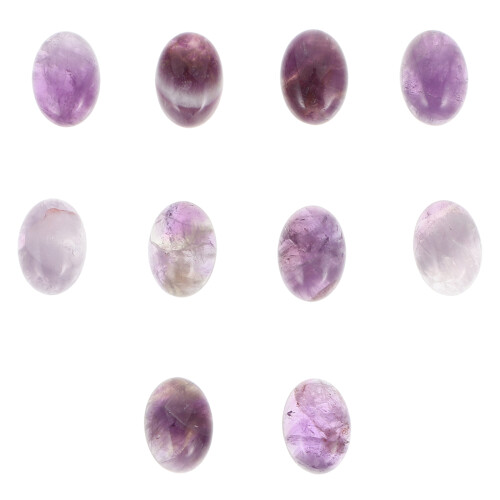 10 Pcs Amethyst Ring Face Patch Handmade Pendant Tray Embellishments 1