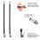 2Pièces Extension Air Pour Auto Flexible Résistant 6