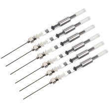 Worgeous Fountain Pen Ink Converter Silver 6pcs 4.92x0.20x0.20in