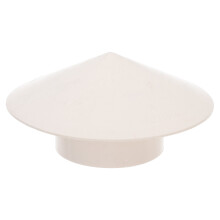 1pc Plastic Rainproof Smokestack Smoke Funnel Protector (White)