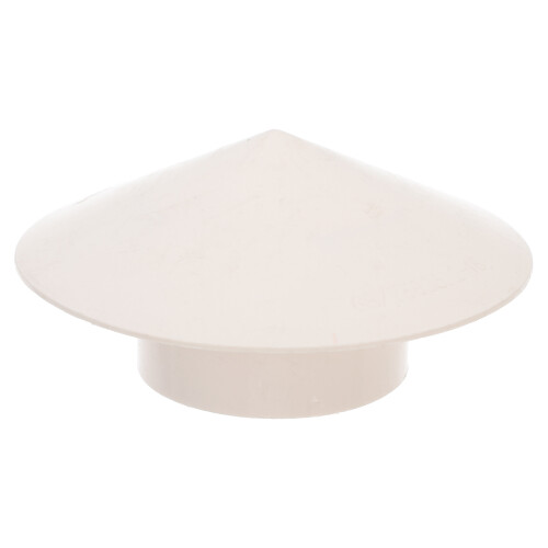 1pc Plastic Rainproof Smokestack Smoke Funnel Protector (White)
