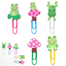 5 Pcs Colorful Paper Clips Baby Office Colored Cute Supplies Frog