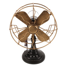 Vintage Design Iron Art Vintage Fan Model Antique Bronze 1pack