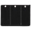Patch Display Board Black 1set 11x7.9in 6