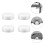4pcs White Quadcopter Led Flash Light Night Navigation Lamp 5