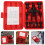 10 Pcs Bearing Puller Disassembly Motor Motorcycle Double Jaw Red 11