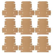 Raindrops 50pcs Reusable Kraft Paper Storage Boxes 5.89x3.93x1.57in