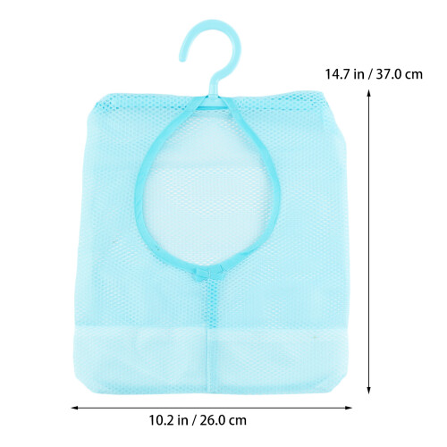 2Pcs Mesh Shower Bag Hook Storage Rack For Kitchen Bathroom 1
