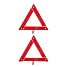 2pcs Safety Triangle Kit Road Warning Reflectors Foldable Car Sign Set