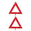 2pcs Safety Triangle Kit Road Warning Reflectors Foldable Car Sign Set 1