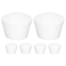6Pcs Small White Foam Cupcake Cake Models for DIY Wedding Party Decor