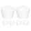 6Pcs Small White Foam Cupcake Cake Models for DIY Wedding Party Decor 1