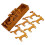 Empty Spools Wooden Thread Spools Chocolate 15pcs 11