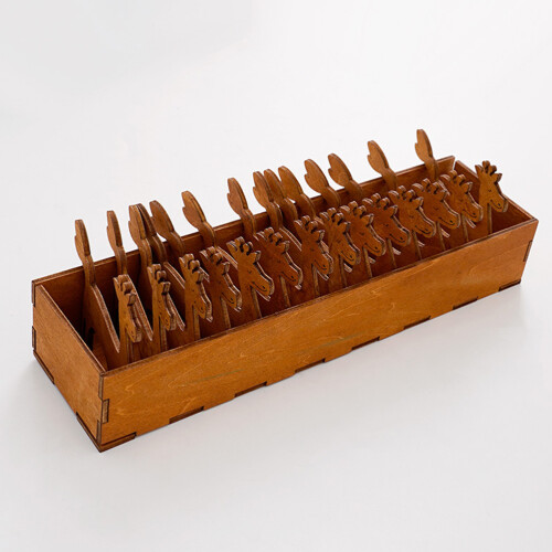 Empty Spools Wooden Thread Spools Chocolate 15pcs 2