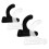 Masteelf 2 Sets Baseball Bat Wall Mount Bracket 9.00x4.00x0.50cm 11