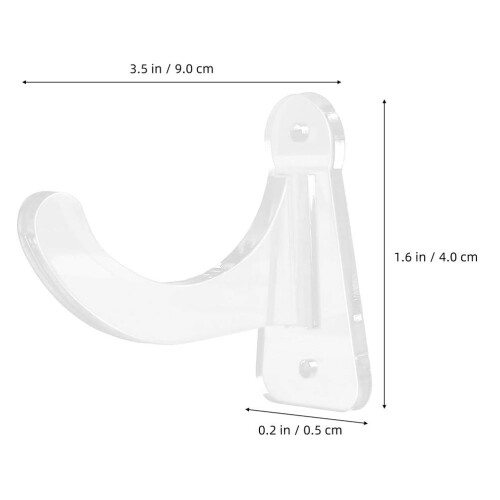 Masteelf 2 Sets Baseball Bat Wall Mount Bracket 9.00x4.00x0.50cm 1