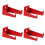 Worgeous  4 Pcs Shower Rack Removable Wall Hooks Fire Extinguisher 10