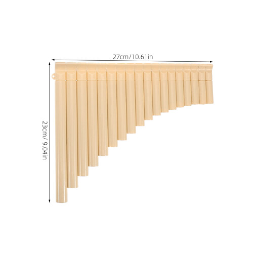 Pan Flute Learning Instrument Ivory Abs 1pack 1