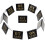 Table Markers Triangular Acrylic 10pcs 2.67x2.16x2.16in 11