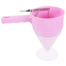 Raindrops  Baking Supply Pancake Batter Dispenser Funnels Kitchen Pink