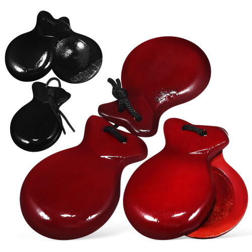 Compact  Castanets Percussion Toys For Musicians Education 1