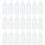30 Pcs Mini Transparent Glass Bottles Empty Lids Tiny Clear 3