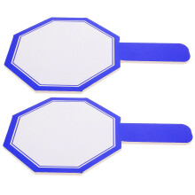 2St Droog Uitwisbare Mini Whiteboards Handheld PVC Herbruikbaar