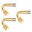 Valve Stem Extender 45 Degree Curved 3pcs 6
