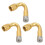 Valve Stem Extender 45 Degree Curved 3pcs 11